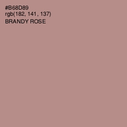 #B68D89 - Brandy Rose Color Image